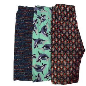 LOT of 3 Luluroe Tall and Curvy Leggings